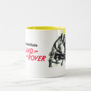 There's no substitute for a Land Rover Two-Tone Coffee Mug