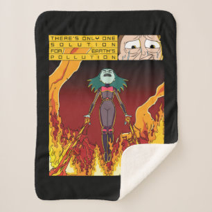 There's Only One Solution For Earth's Pollution Sherpa Blanket