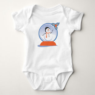 There's "Snowbody" Like Me Snowglobe Design Baby Bodysuit