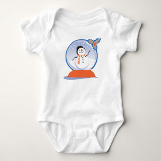 There's "Snowbody" Like Me Snowglobe Design Baby Bodysuit