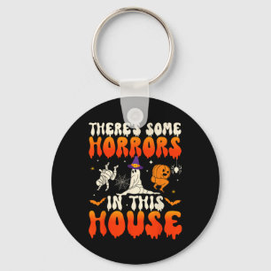 There's Some Horrors In This House Funny Ghost Hal Key Ring