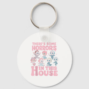 Theres Some Horrors In This House Funny Horror Cha Key Ring