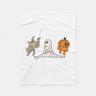 There's Some Horrors In This House Ghost Pumpkin H Fleece Blanket