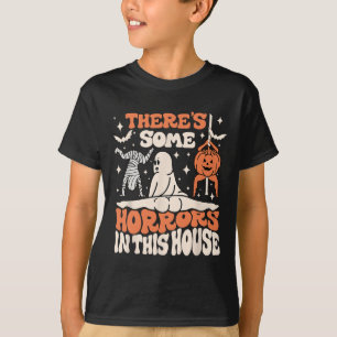 There's Some Horrors In This House Ghost Pumpkin H T-Shirt