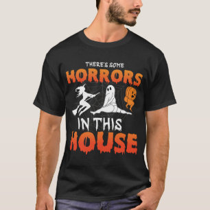 There's Some Horrors In This House Ghost Pumpkins T-Shirt
