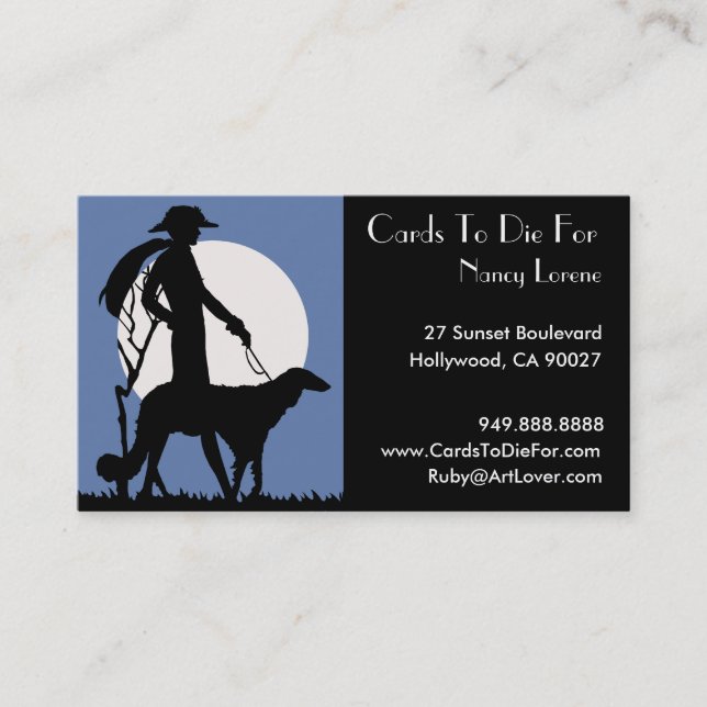 Theresa in Blue - Business Cards (Front)