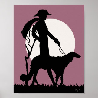 Theresa in Rose Poster