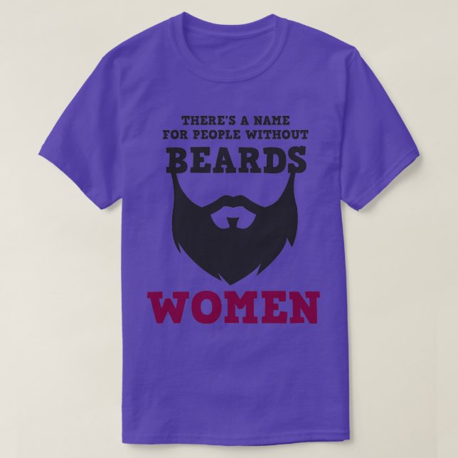 Therex27s A Name For People Without Beards WOMEN 3 T-Shirt (Design Front)