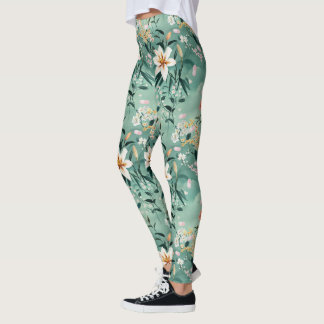 Theriac and Tiger Lilies Leggings