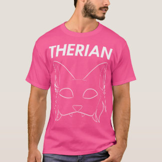 Therian Furry Animal Mask Wolf Cat Dog T-Shirt
