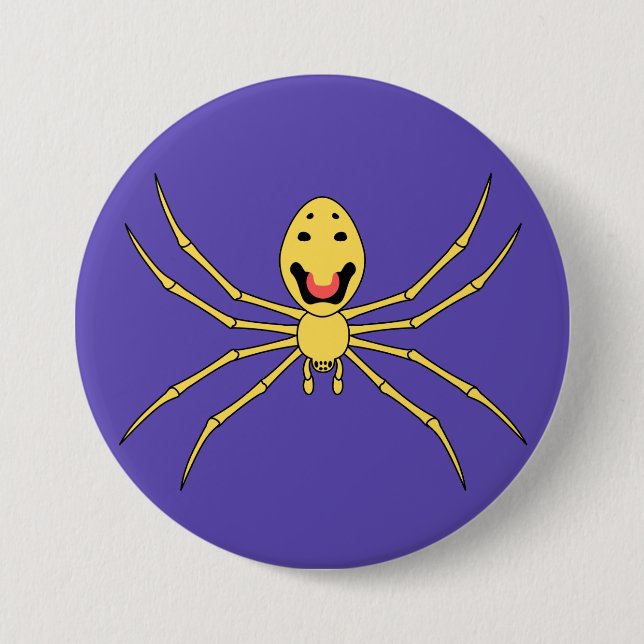 Theridion grallator AKA Happy Face Spider 7.5 Cm Round Badge (Front)