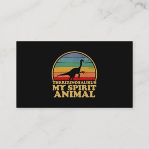 Therizinosaurus Is My Spirit Animal Dinosaur Lover Business Card