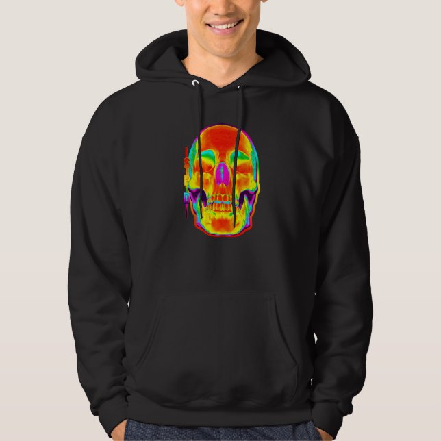 Thermal Map Skull Heat Hoodie (Front)