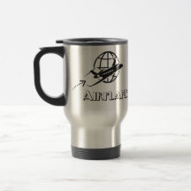 Thermal mug Pilot of airplane