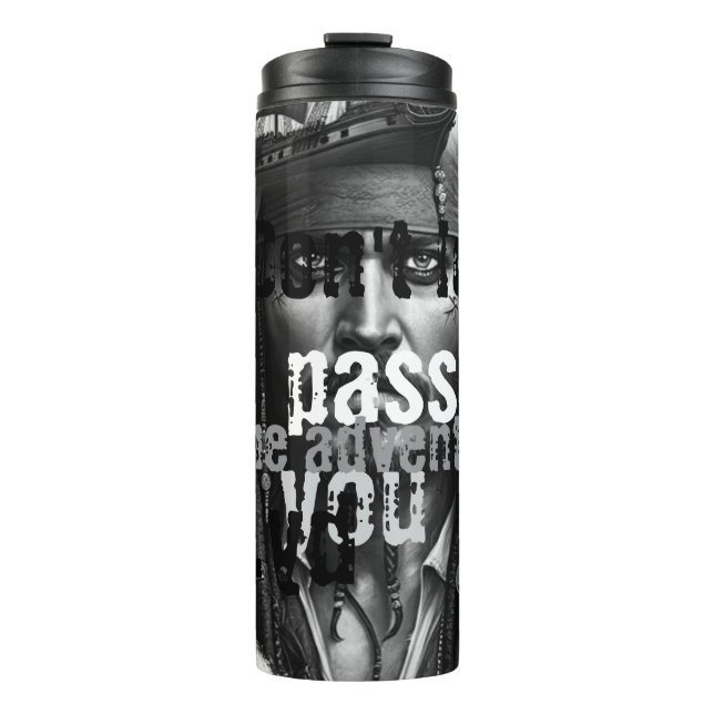 Thermal mug with street art design (Front)