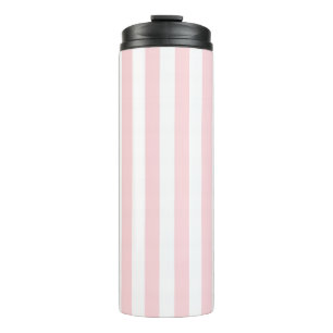 Thermal Tumbler Baby Pink & White Stripe