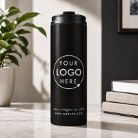Thermal Tumbler | Black Custom Logo Business Cup