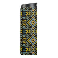 Thermal Tumbler Blue Gold Black Tire Tread