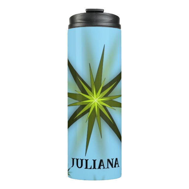 Thermal Tumbler Blue Yellow Star (Front)