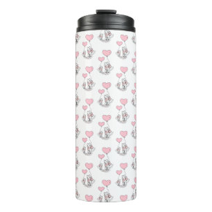 Thermal Tumbler Cat Kitten Pink Hearts
