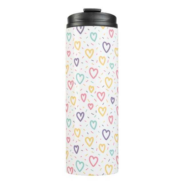 Thermal Tumbler Colorful Hearts (Front)