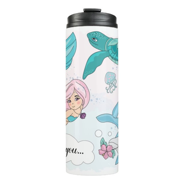 Thermal Tumbler Custom insulated Water Bottles  (Front)