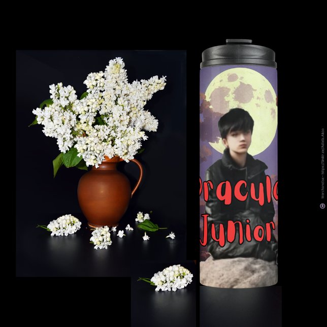 Thermal Tumbler - Dracula Junior (DJ Thermal Tumbler designed by Poet Adiela Akoo. Browse my store for many more interesting finds now)