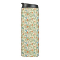 Thermal Tumbler Floral Garden Trellis Pattern 