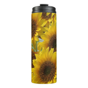 Thermal Tumbler Floral Sunflower