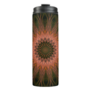 Thermal Tumbler Mandala Lace Shape Nature Colours