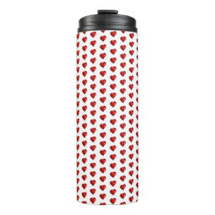 Thermal Tumbler Red Hearts