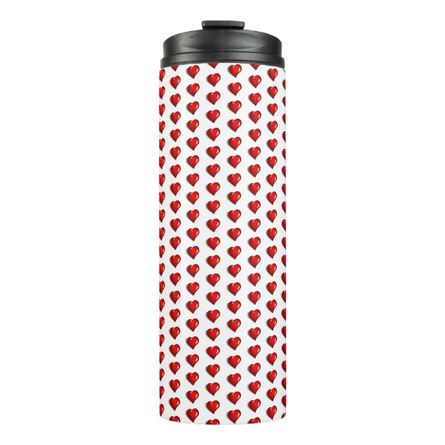 Thermal Tumbler Red Hearts  (Front)