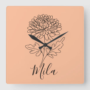 Thermal Tumbler Square Wall Clock