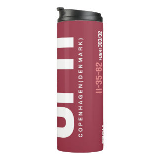 Thermal Tumbler – Travel Tag Inspired Design