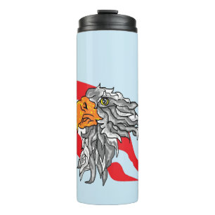 Thermal Tumbler :U.S.A /FLAG WITH THE BALD EAGLE