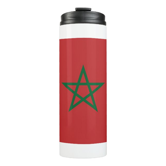 Thermal Tumbler with flag of Morocco (Front)