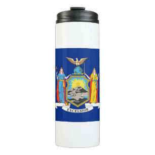 Thermal Tumbler with flag of New York, USA