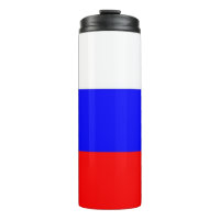 Thermal Tumbler with flag of Russia