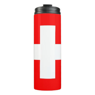 Thermal Tumbler with flag of Switzerland