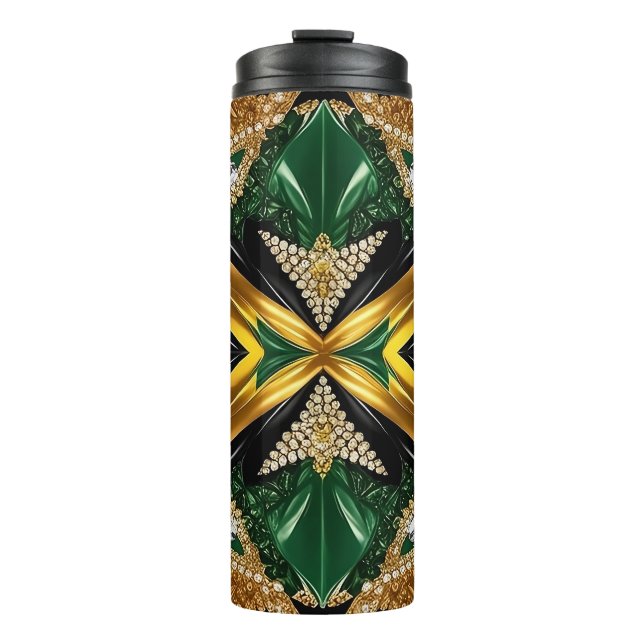 Thermal Tumbler with Jamaican Colours (Front)