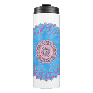 Thermal Tumbler with Mandala Design