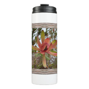 Thermal Tumbler with Orange Leucadendron