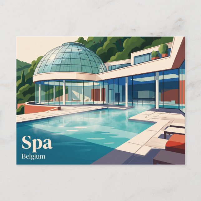 Thermes de Spa Belgium Postcard (Front)