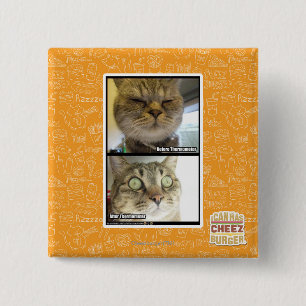 Thermometer 15 Cm Square Badge