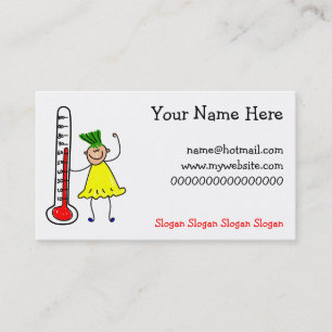Thermometer Kid Calling Card
