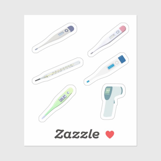 Thermometer Stickers (Sheet)