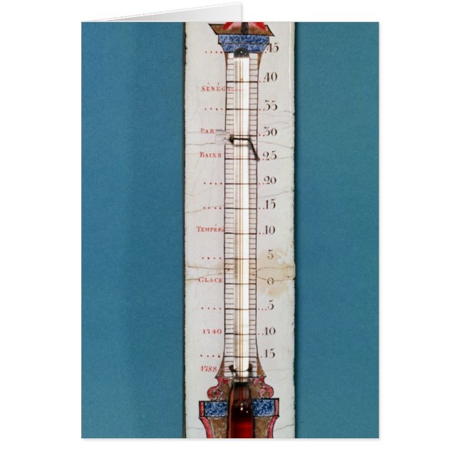 Thermometer surmounted with a phrygian bonnet (Front)