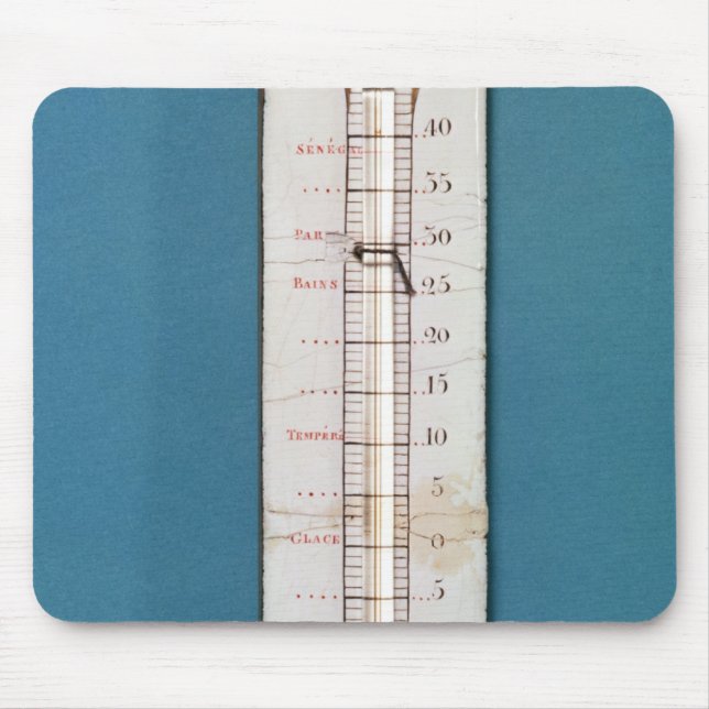 Thermometer surmounted with a phrygian bonnet mouse pad (Front)