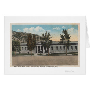 Thermopolis, WY - View of Big Horn Bath House