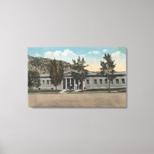 Thermopolis, WY - View of Big Horn Bath House Canvas Print